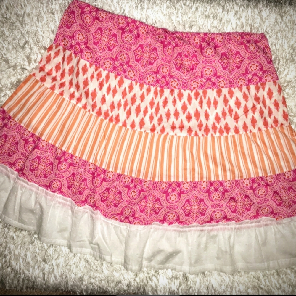 J. Crew 100% Cotton Skirt Drawstring Waist Medium